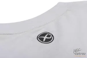 Matrix Fehér Horgász Póló Méret: L - Matrix White Hex Print T-Shirt