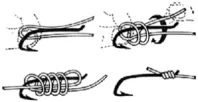 csavarmenetes horogkötés