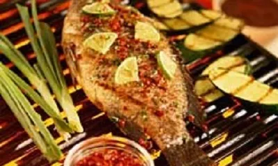 fish grill vegetables