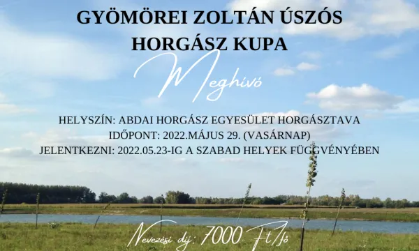 gyömörei zoltán úszós horgász kupa