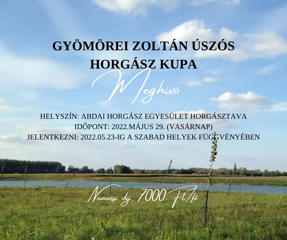 gyömörei zoltán úszós horgász kupa