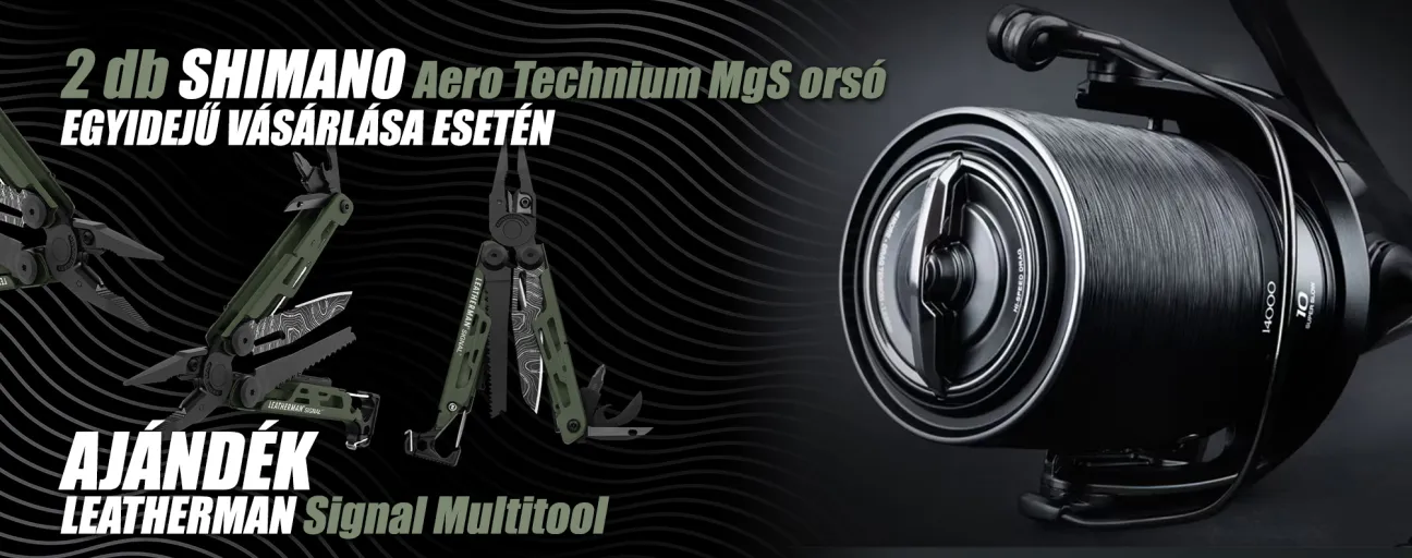 Shimano Aero Technium orsókhoz ajándék Leatherman jár