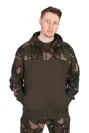 Fox Terepmintás Horgász Pulóver Méret: 2XL - Fox LW Khaki/Camou Split Zip Hoody