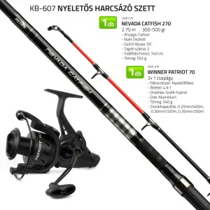Nevis Nyeletős Harcsázó Szett – Nevada Catfish 2,7m & Patriot 7000