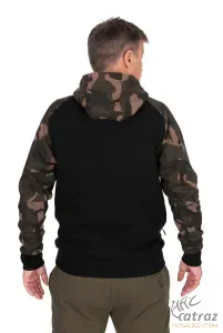 Fox Kapucnis Horgász Pulóver Méret: 3XL - Fox Black/Camo Pullover Premium 310 Hoodie
