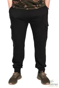 Fox Combat Melegítő Nadrág Méret: 2XL - Fox LW Black/Camo Combat Joggers