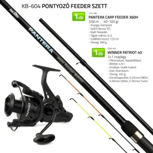 Nevis Pontyozó Feeder Szett – Pantera Carp 3,6m & Patriot 4000