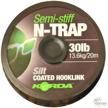 Korda N-Trap Semi Stiff Hookling Silt 20 méter 20lb - Korda Bevonatos Előkezsinór