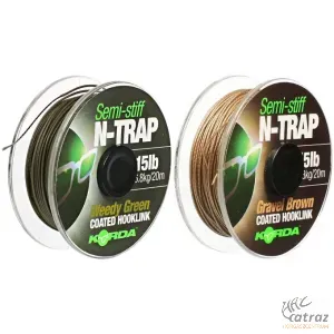 Korda N-Trap Semi Stiff Hookling Silt 20 méter 20lb - Korda Bevonatos Előkezsinór