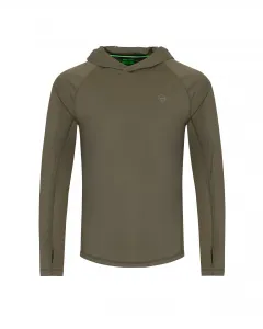 Korda UPF Hooded Top Dark Khaki – 4XL – UV Álló Póló
