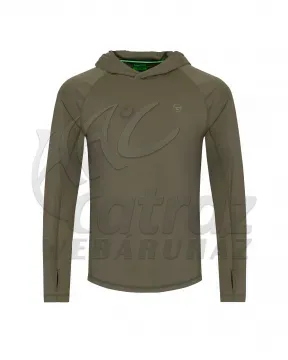 Korda UPF Hooded Top Dark Khaki – 4XL – UV Álló Póló