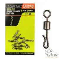 Nevis Feeder Gyorskapocs 8-as Medium - Feeder Quick Change Swivel