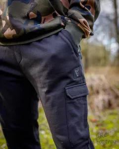 Fox Combat Melegítő Nadrág Méret: 2XL - Fox LW Black/Camo Combat Joggers