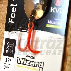 Wizard Strike+ Runex Elite Támolygó Villantó 7cm 17g - Silver Pikkely