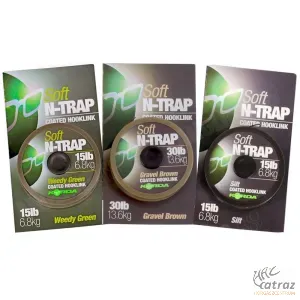 Korda N-Trap Bevonatos Lágy Előkezsinór - Korda N-Trap Soft Weed Green 15Lb