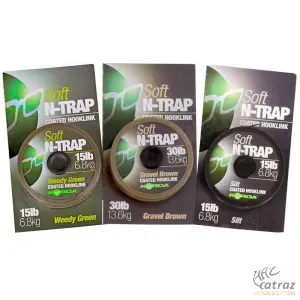 Korda N-Trap Bevonatos Lágy Előkezsinór - Korda N-Trap Soft Weed Green 30Lb
