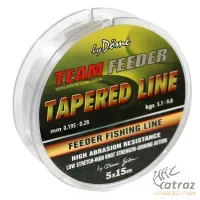 By Döme Team Feeder Tapered Leader 15m 5db/cs 0,165-0,22mm - Felvastagodó Dobóelőke Zsinór