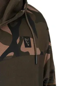 Fox Terepmintás Horgász Pulóver Méret: M - Fox LW Khaki/Camou Split Zip Hoody