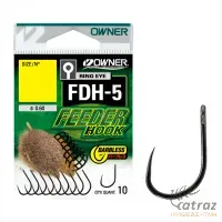 Owner FDH-5 Szakáll Nélküli Füles Feeder Horog - Méret: 10