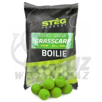 Stég High Carb Boilie 20mm 800g Amur - Grasscarp Etető bojli