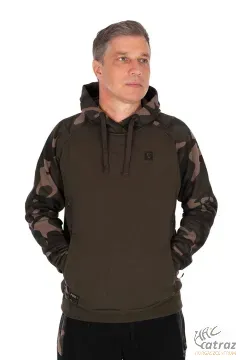 Fox Kapucnis Horgász Pulóver Méret: L - Fox Khaki/Camo Pullover Premium 310 Hoodie