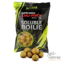 Stég Product Soluble Chili-Peach Bojli 24mm 1kg - Stég Csípős Barack Oldódó Bojli