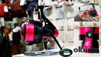 Okuma Custom Black Pink Princess Távdobó Orsó