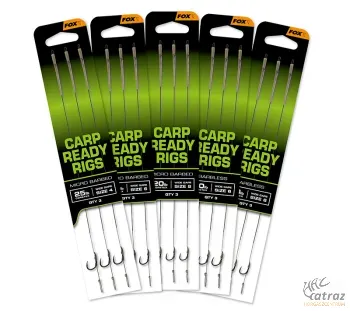 Fox Előkötött Pontyozó Horog Méret: 2 - Fox Wide Gape Carp Ready Rigs Barbed