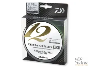 Daiwa Morethan 12 Braid EX+Si 0,10mm 135m Lime Green - Daiwa Fonott Zsinór
