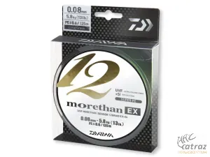 Zsinór Daiwa Morethan 12 Braid EX+Si 0,12mm 135m Lime Green