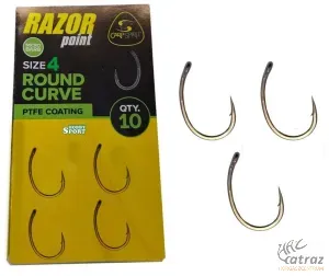 Carp Spirit Round Curve Barbless Méret: 4 - Carp Spirit Pontyozó Horog