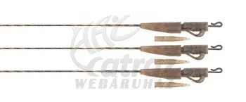 Fox Edges Camo 40lb Submerge Lead Clip Leader 3x Elhagyós Szerelék
