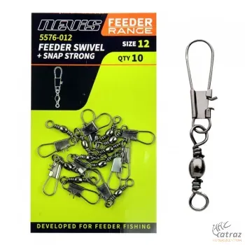 Nevis Feeder Forgókapocs Méret: 12 - Nevis Feeder Swivel + Snap Strong