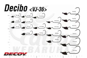 Decoy Offset Vj-36 Decibo Violence #2/0 7.0g Jig Head - Decoy Jig Fej