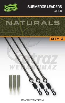 Fox Edges Naturals 40lb Submerge Leader 3x Pontyozó Szerelék
