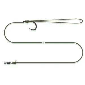 MadCat Coated Pellet Rig 70cm 0.90mm/1.35mm #3/0 - MadCat Harcsázó Szerelék