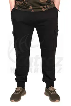 Fox Combat Melegítő Nadrág Méret: M - Fox LW Black/Camo Combat Joggers
