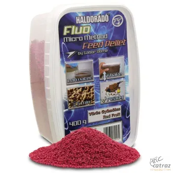 Haldorádó Fluo Micro Method Feed Pellet-Vörös Gyümölcs