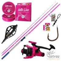 Női Pink Feeder Szett - Frenetic CarBonBon 3,00m 180g Pink Horgász Szett