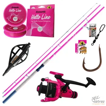 Női Pink Feeder Szett - Frenetic CarBonBon 3,00m 180g Pink Horgász Szett