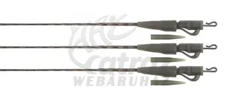 Fox Edges Naturals 40lb Submerge Lead Clip Leader 3x Pontyozó Szerelék