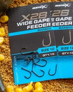 Matrix X2B Wide Gape Feeder Méret: 12 - Matrix Feeder Horog
