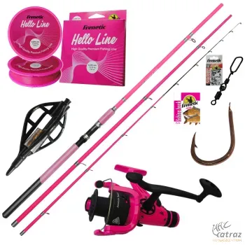 Pink Női Feeder Szett - Frenetic Hello 3,60m 80 gramm Horgász Szett