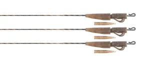 Fox Edges Camo 30lb Submerge Lead Clip Leader 3x Pontyozó Szerelék