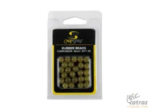 Carp Spirit Gumi Gyöngy Zöld 6mm 25db/cs