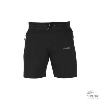 Avid Ruházat Distortion Black Joggers Shorts Méret: L - Avid Carp Horgász Rövidnadrág