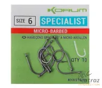 Korum Xpert Specialist Barbed Méret:10 - Korum Pontyozó Horog