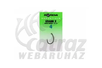 Korda Essentials Krank X Barbed - 4 - Pontyozó horog