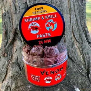 Feedermania Venom Pasztázott Csalizó Bojli - Paste Bolie 24mm Four Season Shrimp/Krill
