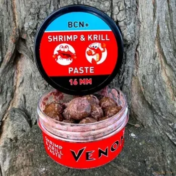 Feedermania Venom Pasztázott Csalizó Bojli - Paste Bolie 16mm BCN+ Shrimp/Krill